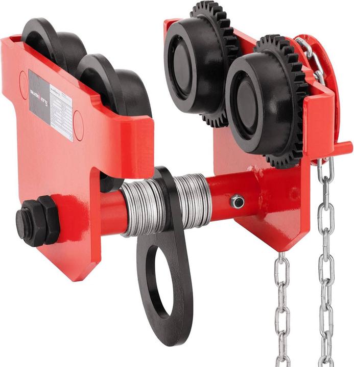 Produktbild Steinberg Rollfahrwerk Krankatze Laufkatze Handfahrwerk 3000 kg 90-150 mm Gusseisen/Stahl