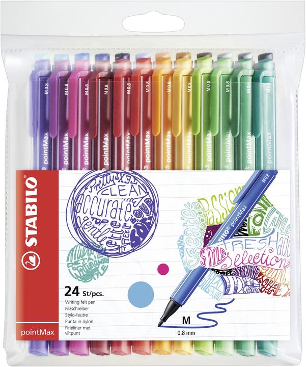 Produktbild STABILO pointMax Filzschreiber (Mehrfarbig, 24 x)