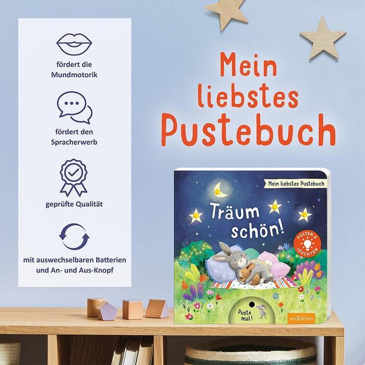 Produktbild Mein liebstes Pustebuch – Träum schön! (Deutsch, Ag Jatkowska, 2022)