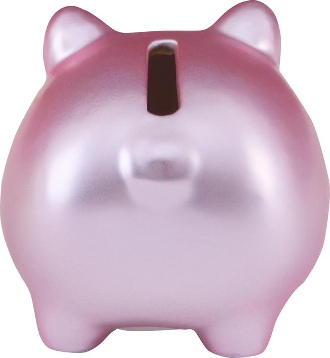 Actual product image Idena Piggy bank pink metallic 7x7x8cm (7 x 7 x 8 cm)