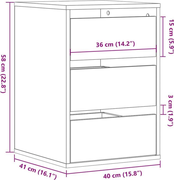 Actual product image VidaXL Lark (40 x 41 x 58 cm)