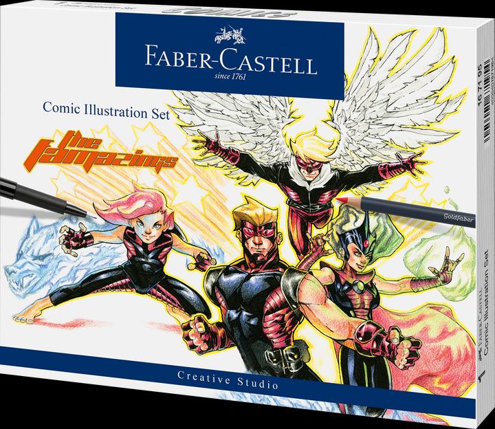 Faber-Castell Comic Illustration Set (Sortiert, 15 x)