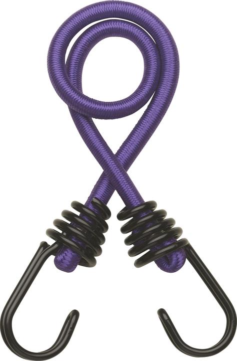 Actual product image Thirard Set of 2 rubber clamps with hooks, 8mmx45cm, purple