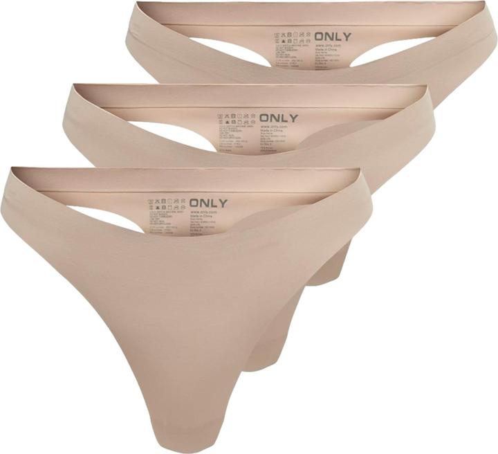 Only 3er-Pack nahtlose String