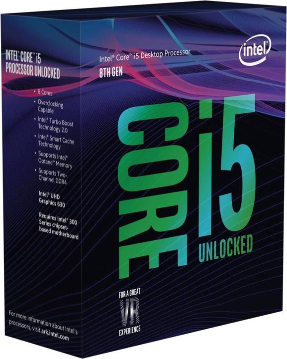 Produktbild Intel Core i5-8600K (LGA 1151, 3.60 GHz, 6 -Core)