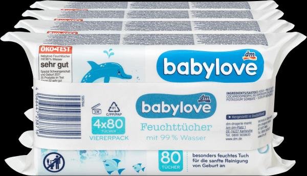 Actual product image dm babylove Wet wipes (320 Piece)