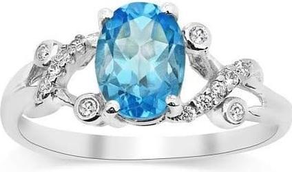 Actual product image Silvego Silver decent ring with topaz Gio Caratti JJJBR24 - Circuit: 54 mm (54, 925 Silver)
