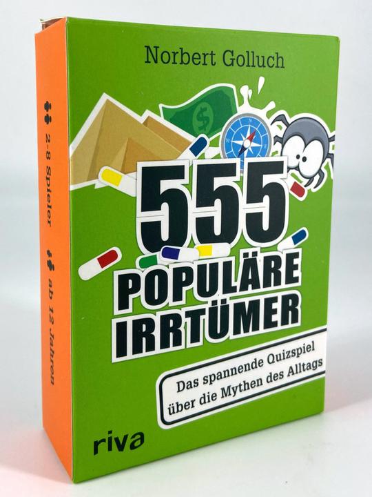 Produktbild 555 populäre Irrtümer – Das spannende Quizspiel rund um die Mythen des Alltags (Deutsch)
