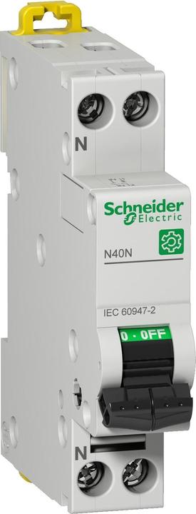 Actual product image Schneider Electric M9P22601 M9 N40N 1A 1P+N C LS switch