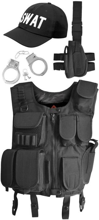 Immagine prodotto Normani Costume 5 pezzi SWAT Costume di Carnevale (M/L)