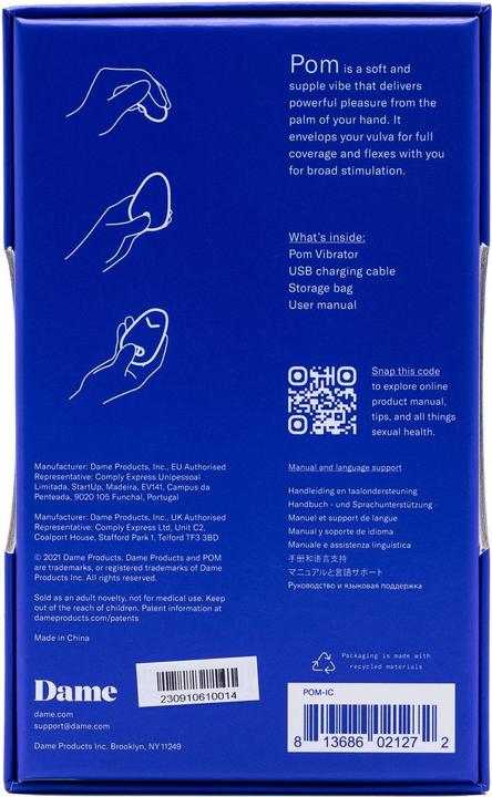 Produktbild Dame Products Pom Flexible Vibrator Ice