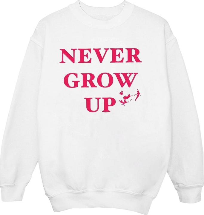 Actual product image Disney Mens Peter Pan Never Grow Up Sweatshirt (S)