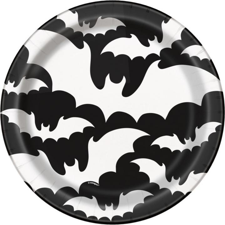 Produktbild Unique Trick or Treat Party Teller Fledermaus Halloween (8 x)