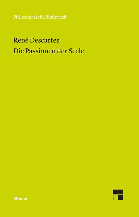 Immagine prodotto Die Passionen der Seele (Tedesco, Christian Wohlers, René Cartesio, 2021)