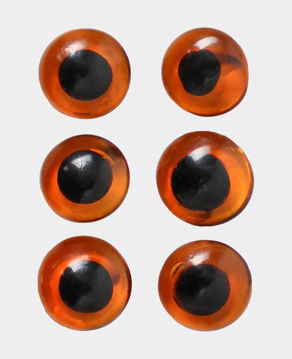 Produktbild I Am Creative Tieraugen mit Öse, Glas, braun, 10 mm