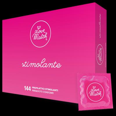 Productafbeelding Love Match Stimolante - Ribbels en Stippen - 144 pakje (144 Pcs.)