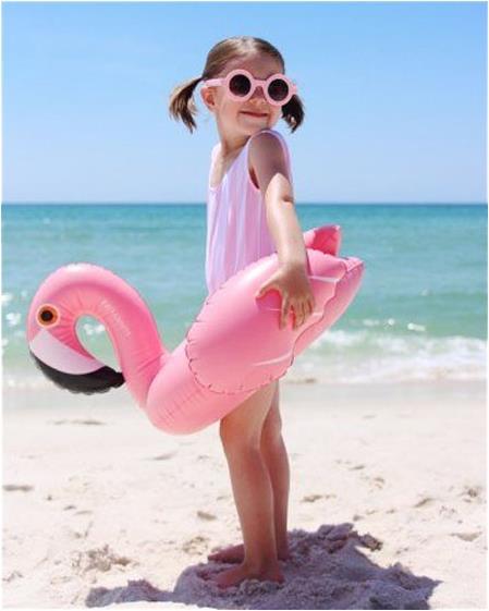 Produktbild Aufblasbarer Flamingo Schwimmring für Kinder