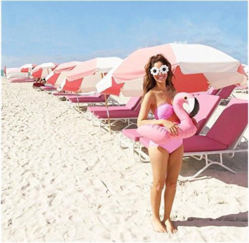 Produktbild Aufblasbarer Flamingo Schwimmring für Kinder