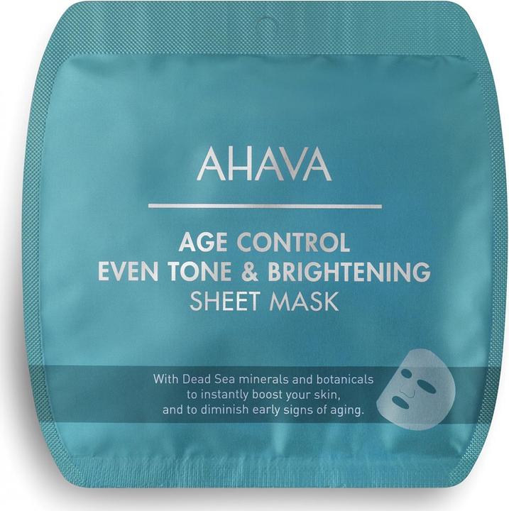 Immagine prodotto Ahava Age Control Even Tone & Brightening Sheet Mask - Maschera tonificante e rassodante