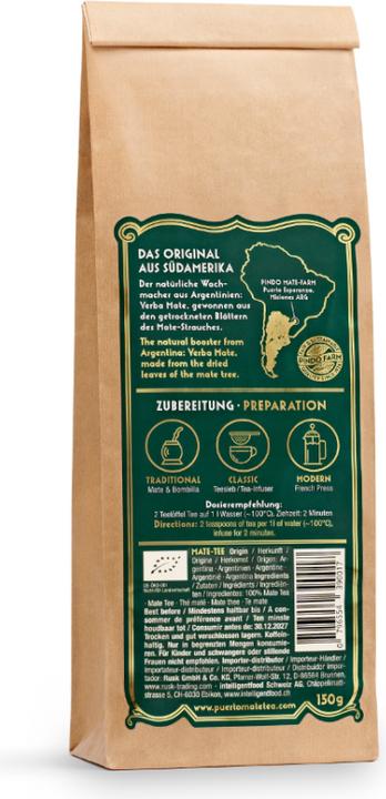 Actual product image Puerto Mate Yerba Mate (150 g)