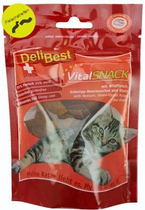 Produktbild DeliBest Cat Vital Snack Wildfleisch-Chip (1 Stk., 60 g)