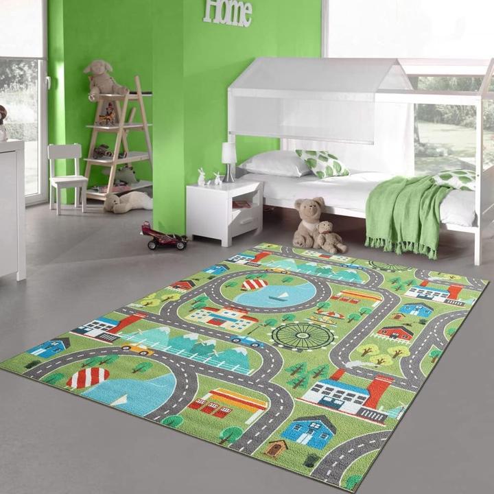 Immagine prodotto Teppich-Traum Spielteppich mit Stadtlandschaft (80 x 150 cm)