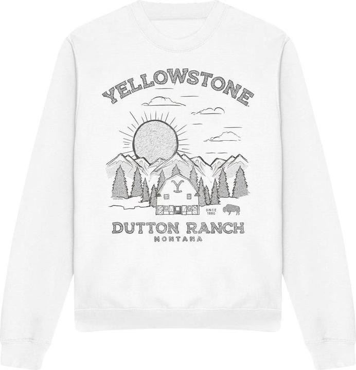 Immagine prodotto Yellowstone Dutton Ranch Felpa Alba Adulto Unisex (XXL)