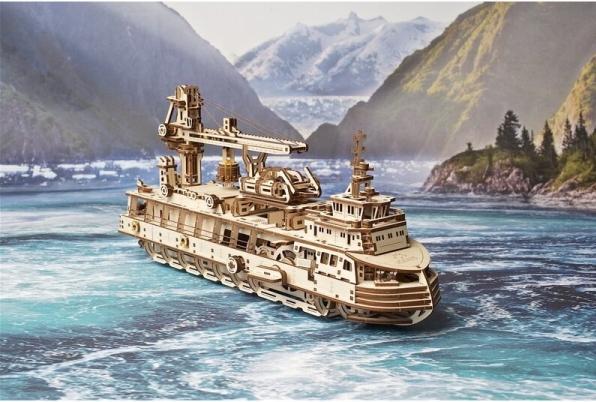 Actual product image Ugears Research vessel