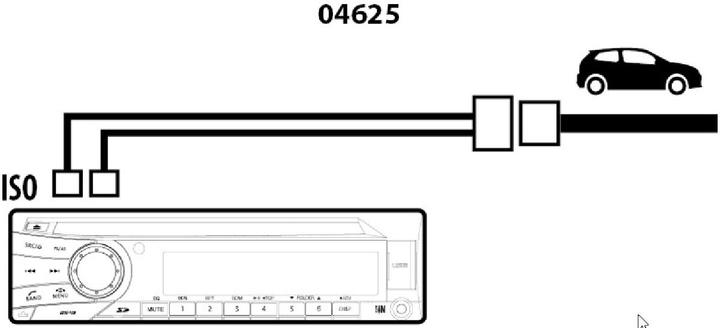 Actual product image Phonocar ISO mounting kit power supply+speaker