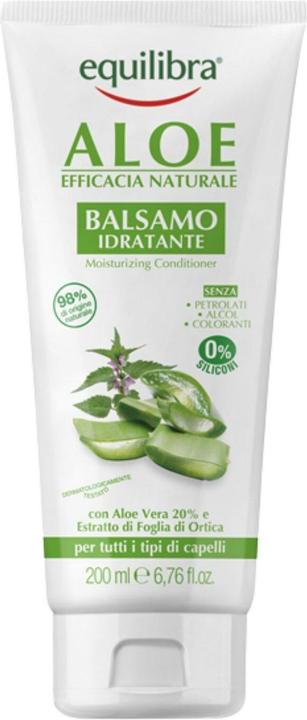 Actual product image Equilibra Aloe Balsamo Idratante Moisturising Conditioner Moisturising Aloe Vera Hair Conditioner (200 ml)