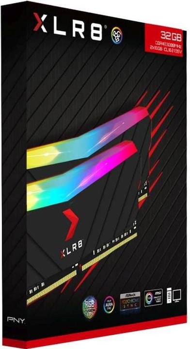 Produktbild PNY Electronics XLR8 RGB (2 x 16GB, 3200 MHz, DDR4-RAM, DIMM)