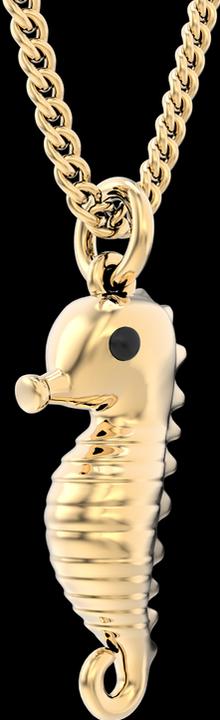 Actual product image MTM Sea Horse Necklace (Brass, 18k Gold, 43 cm)