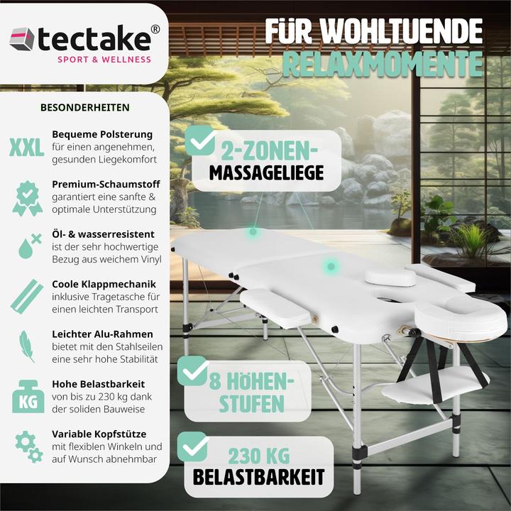 Produktbild tectake 2 Zonen Massageliege