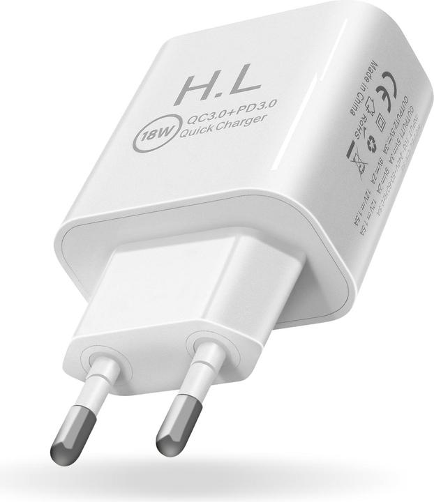 Actual product image Avizar Power supply, 3A USB-C + USB wall charger (18 W)