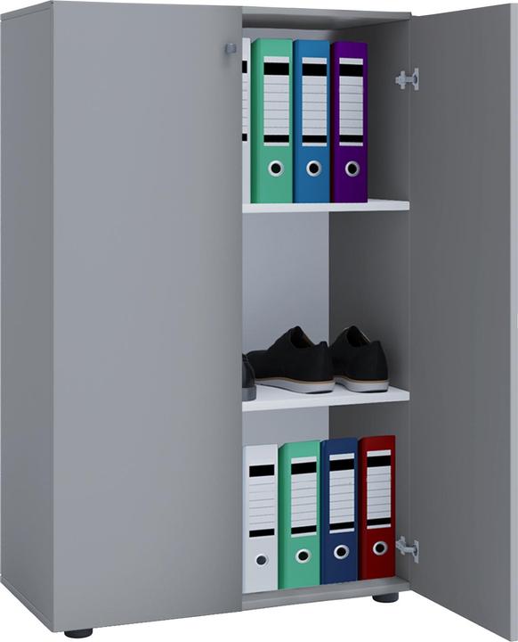 Produktbild VCM Holz Büroschrank Aktenregal Lona 3 Fächer mit Drehtüren (70 x 40 x 111 cm)