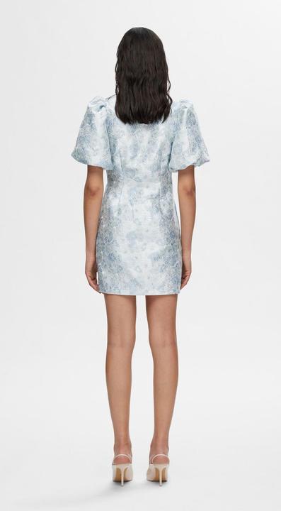 Actual product image Selected Femme Floral Jacquard Mini Dress (36)