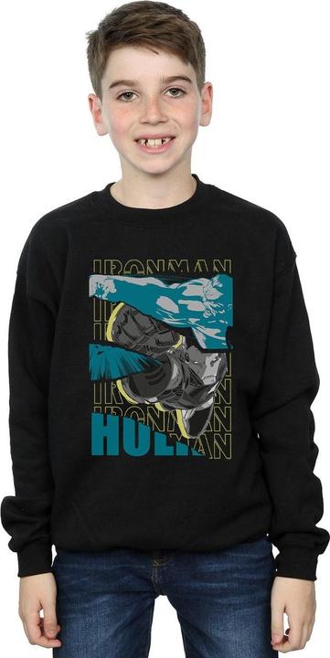 Actual product image Boys Avengers Iron Man And Hulk Collage Sweatshirt (140, 146)