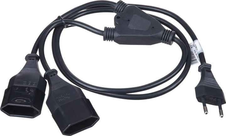 Immagine prodotto Akyga cavo di alimentazione per notebook AK-RD-05A sdoppiatore a Y CCA Europlug tipo C / 2x CEE 7/16 1,2 m (1.20 m, CEE 7/16)