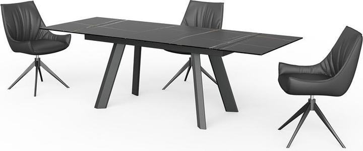 Image du produit Home123 Table à rallonges CELIA (noir)