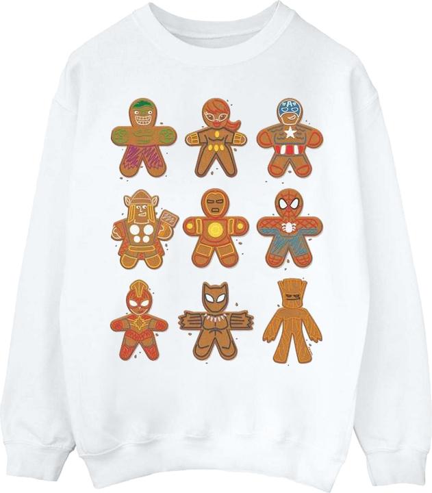 Actual product image Womens/Ladies Avengers Christmas Gingerbread Sweatshirt (XXL)