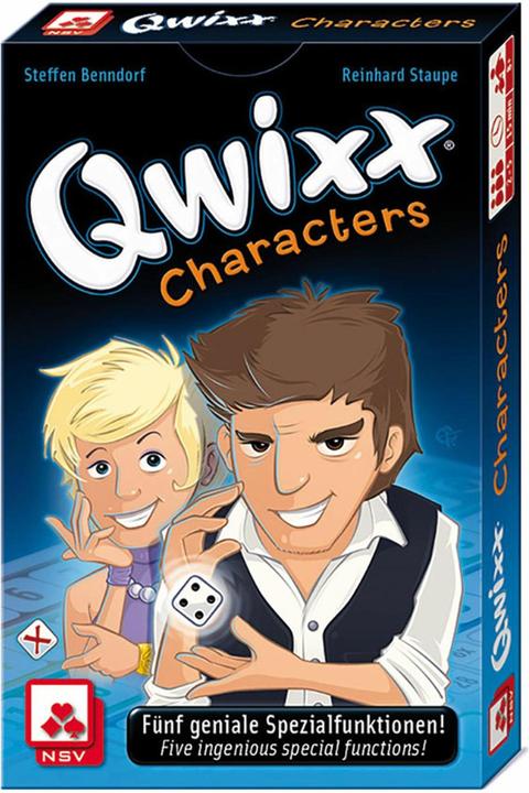 Actual product image ASS Altenburg Qwixx Characters, dice game, for 2-5 players, from 8 years (DE expansion) (Polish, French, English)