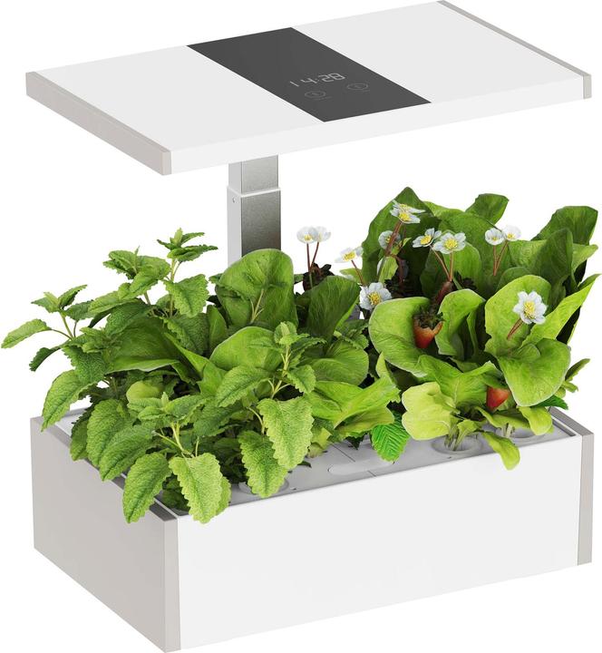 Image du produit Wiltec Système de jardinage d'intérieur blanc Jardin d'herbes aromatiques Mini jardin d'intérieur LED