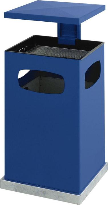Actual product image kaiserkraft Waste collector for outside, with ashtray insert and protective roof (38 l)