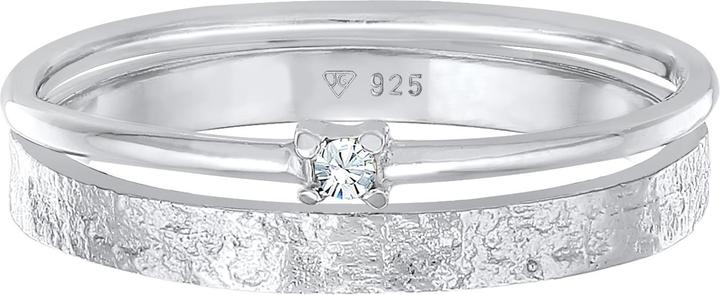 Produktbild Elli Kristall Ring, Organic, Ring Set, Solitär-Ring (54, 925 Silber)
