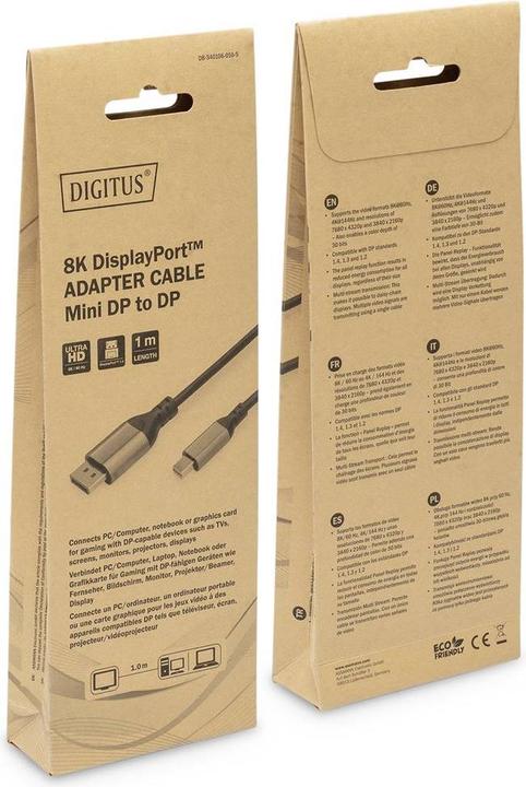 Immagine prodotto Digitus Mini DisplayPort - DisplayPort (1 m, DisplayPort)