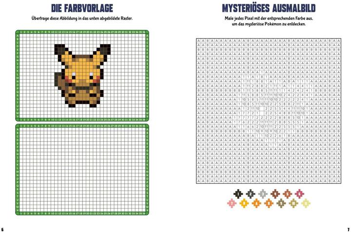 Actual product image Pokémon Activity Book: My Pixel Colouring Book
