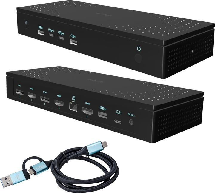 i-tec Universal 5x 4K/60Hz Display Docking Station + Power Delivery 100W (USB-C)