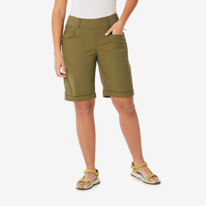 Produktbild Quechua Bermudashorts Damen Wandern - NH500 grün (42)