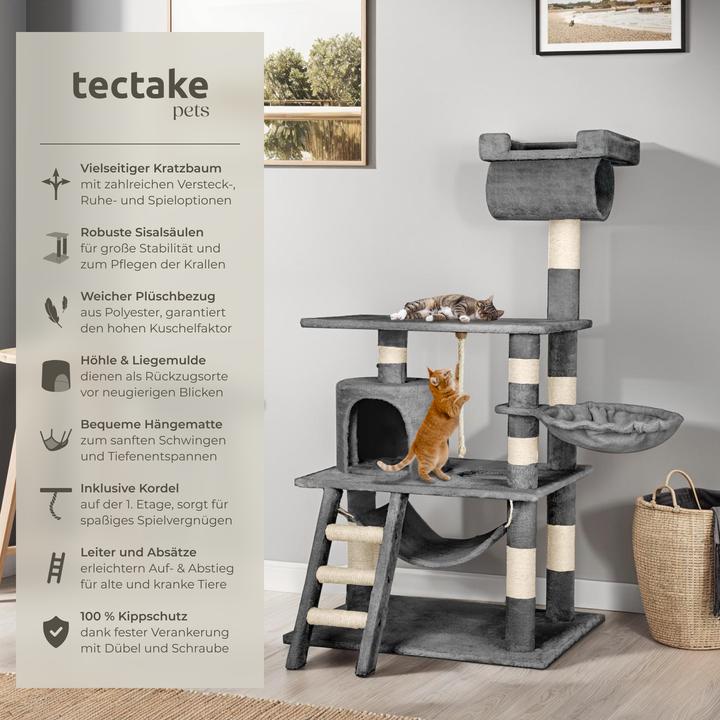 Produktbild tectake Stokeley (141 cm, Grau)