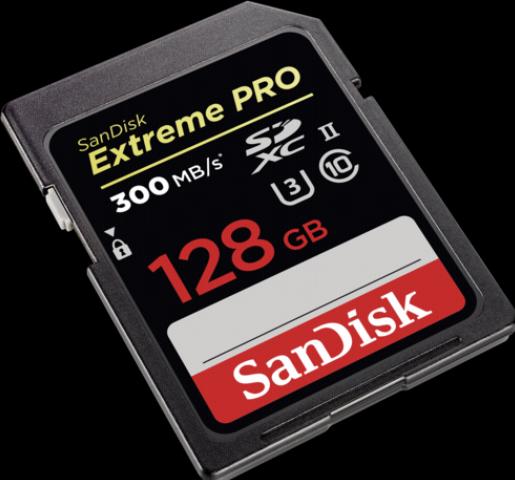 Produktbild SanDisk Extreme Pro SDXC UHS-II (128 GB, SDXC, U3, UHS-II)